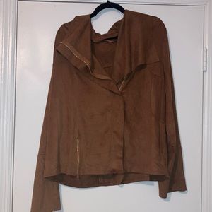 Suede Moto Jacket